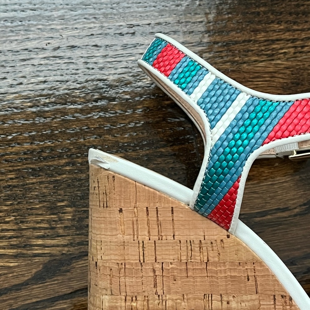 Kate Spade Striped Raffia Platform - Picture 6 of 6